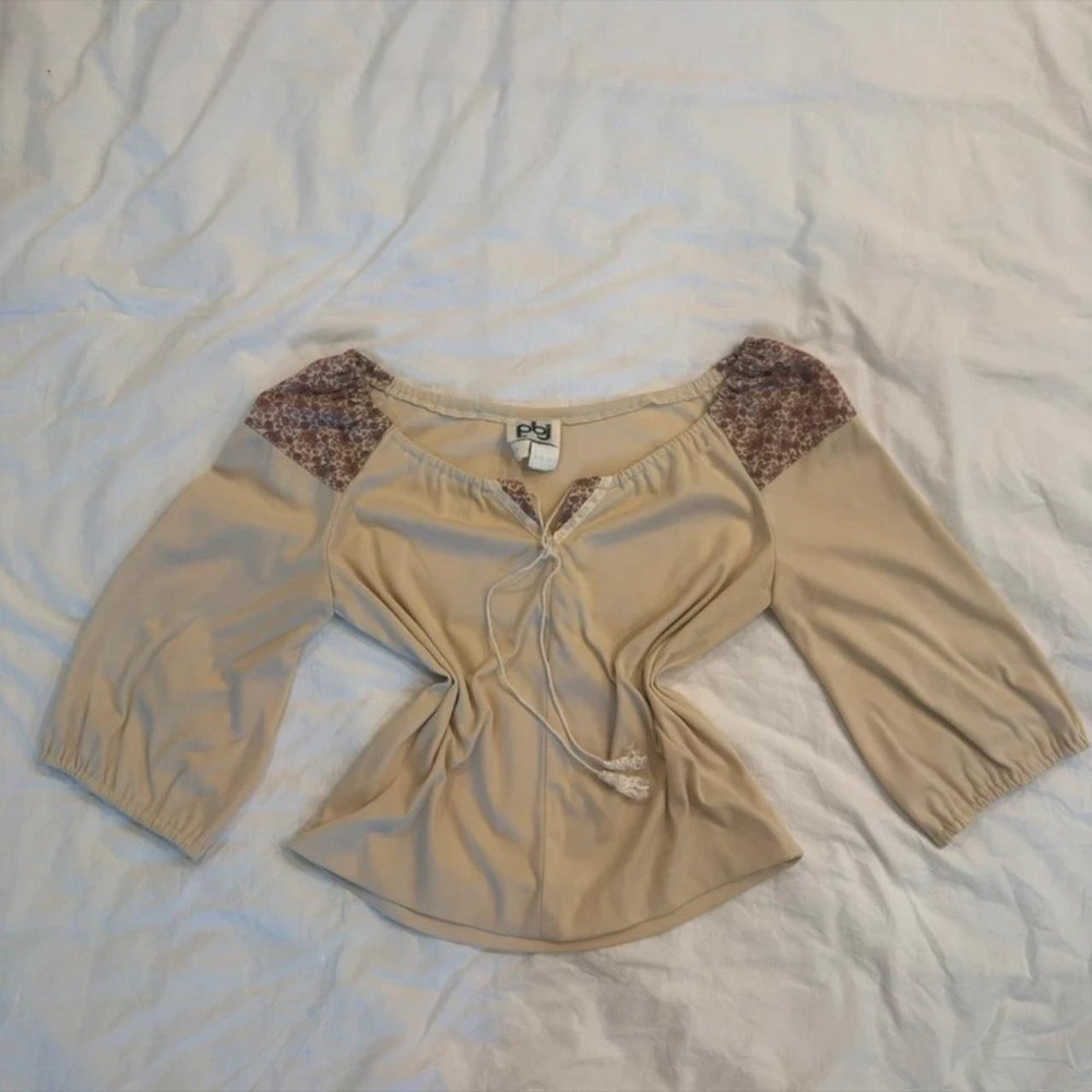 Vintage Boho Chic Quarter Sleeve Blouse